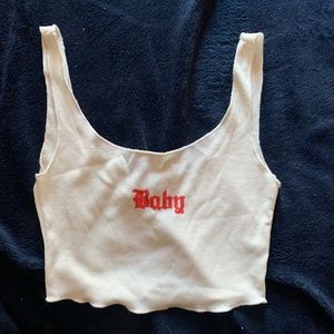 Princess Polly Baby Cropped Tank Top S /US 2